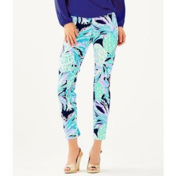 Lilly Pulitzer Kelly Skinny Ankle Pants in Alotta Colada - 10 - Picture 2 of 5